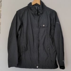Columbia Coat Omni Tech Interchange Women's Size Large Black Water Wind proof